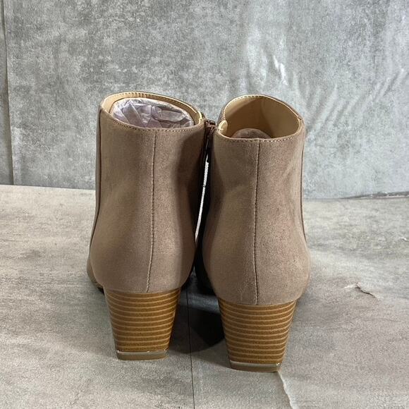 ALFANI Step N’ Flex Women’s Cognac Armena Pointed-Toe Side-Zip Booties SZ 6 - Picture 7 of 11